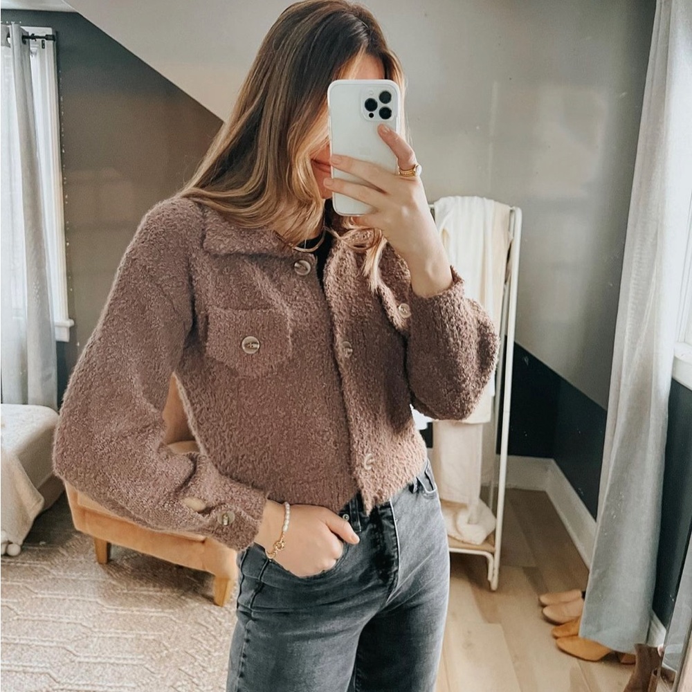 Mable Sweater Cardigan Shacket NWOT